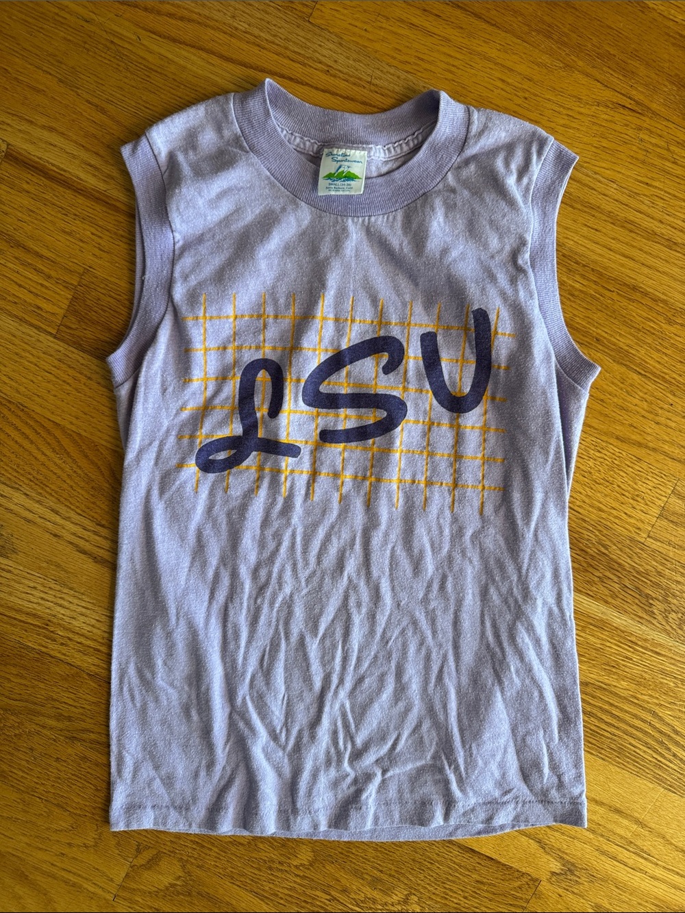 Vintage LSU Tank Top Small Shoreline Sportswear